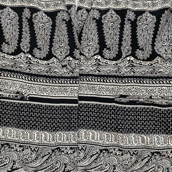 Neiman Marcus Black White Paisley 100% Silk Blazer Jacket Size 8 One Button - Picture 2 of 6